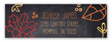 Fall Leaves Chalkboard Address Label