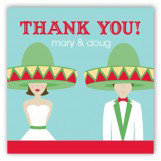 Fiesta Wedding Brunette Gift Tag