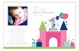 First Birthday Castle Photo Card