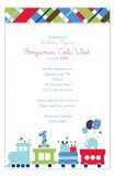 First Birthday Train Invitation