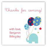 First Birthday Elephant Party Sticker