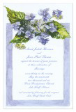 Purple Floral Custom Wedding Invitations