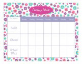 Flower Power Weekly Calendar Pad