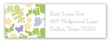 Fluttering Floral Address Label