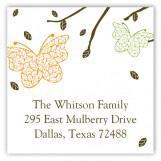 Fluttering Leaves Square Sticker