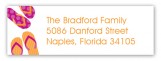 Fuchsia Perfect Pair Address Label