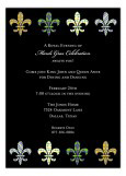 Funky Fleur de Lis Invitation