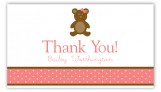 Girl Teddy Bear Icon Calling Card