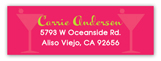 Girls Night Glitz Address Label