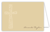 Gold Cross Background Note Card