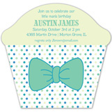 Green Bowtie Cupcake