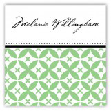 Green Elegance Square Sticker