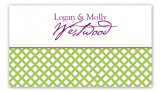 Green Garden Trellis Calling Card