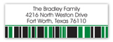 Green Graduation Year Address Label