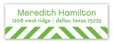 Green Graphic Sides Address Label