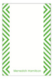 Green Graphic Sides Flat Note Card