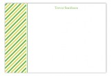 Green Oxford Grad Cap Flat Note Card