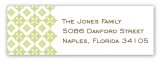 Green Pure Pattern Address Label