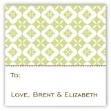 Green Pure Pattern Gift Tag