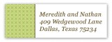 Green Sophisticate Address Label