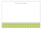 Green Sophisticate Flat Note Card