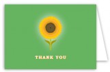 Green Sunny Flower Note Card