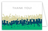 Green Throw Your Hats Up Note Card