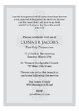 Grey Cross Background Invitation