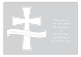 Grey Cross Banner Enclosure Card