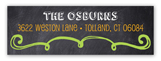 Halloween Chalkboard Address Label