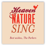 Heaven & Nature Sing Gift Tag