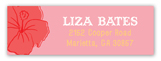 Hibiscus Bunch Address Label