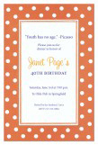 Hokey Pokey Orange Invitation