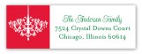 Holiday Chandelier Address Label