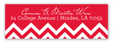 Holiday Chevron Address Label