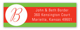 Holiday Dot White Address Label