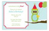 Holiday Hoot Invitation