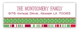 Holiday Style Traditional Address Label