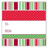 Holiday Style Traditional Square Sticker