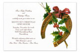 Holly and Horseshoe Invitation