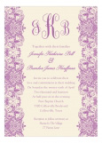 Ivory And Radiant Orchid Lace Quinceanera