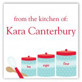 Kitchen Canisters Square Sticker