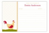 Kitchen Chicken Recipe Card