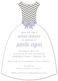 Lavender Modern Chevron Dress