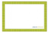 Lime Tweed Flat Note Card