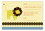 Little Lion Flat Note Card