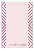 Mauve Graphic Sides Flat Note Card
