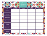 Meal Planner Calendar Pad