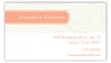 Melon Woodgrain Calling Card