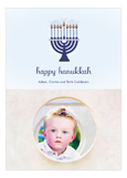 Menorah Lights Photo Card